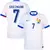 camisa de futebol seleção frança cor branca, personalizada com nome e número do jogador griezmann.
