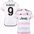 camisa de time versão torcedor juventus cor rosa personalizada com nome e número do jogador Vlahović.