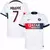 camisa de time psg cor branca personalizada com nome e número do jogador mbappe, camisa paris saint german personalizada com nome número do jogador mbappé.