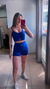 Top Alça Azul Royal - franzido - COM BOJO - loja online