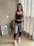 Legging Challeng Yourself - Mescla, preta e pink - comprar online