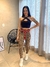 Legging Animal Print com detalhe viés vermelho - comprar online