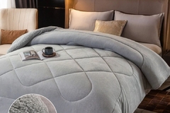 EDREDON FLANNEL CON CORDERITO CITY KING - comprar online