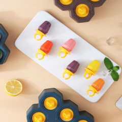 Mini helado de silicona x6