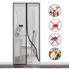 Cortina Mosquitero Con Nano Cinta Adhesiva Magnética - comprar online