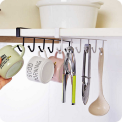 Imagen de Organizador Colgante Porta Taza Alacena Estante Metal Cocina