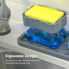 Dispenser Para Detergente Esponja 2 En 1 Cocina en internet