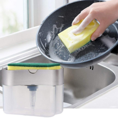 Imagen de Dispenser Para Detergente Esponja 2 En 1 Cocina