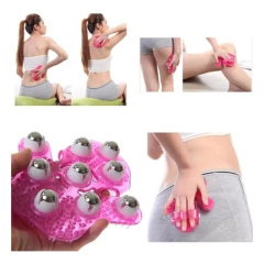 Manopla Masajeador Corporal Bolillas De Acero 360 - comprar online