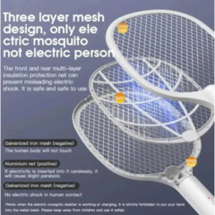 Raqueta Mata Mosquitos Con Luz UV - tienda online
