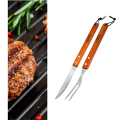 Set Parrillero Cuchillo Y Tenedor