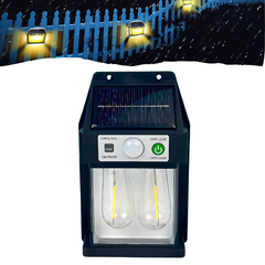 Luz Exterior 2 Focos Panel Solar