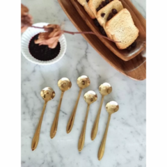 Set Cucharas Doradas Mango Largo - comprar online