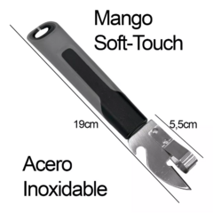 Abrelatas Y Destapador Mango De Goma - comprar online