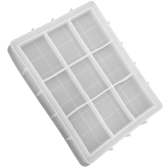 Molde Silicona Rectangular Resina Manualidades Cocina 25x19cm - tienda online