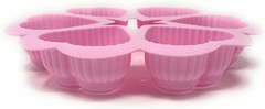 Imagen de Molde Silicona Reposteria Artesania 6 Corazones Muffins Vela Jabón Resina
