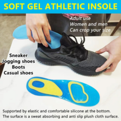 Plantillas Deportiva Alto Impacto Absorción De Gel Silicona - Es Necesario
