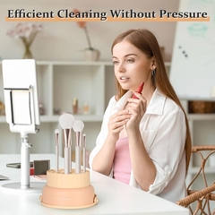 Cesta Limpiador Organizador Brochas Pinceles Maquillaje Silicona Colgar