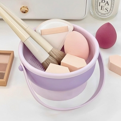 Cesta Limpiador Organizador Brochas Pinceles Maquillaje Silicona Colgar - comprar online