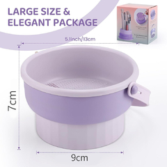 Cesta Limpiador Organizador Brochas Pinceles Maquillaje Silicona Colgar