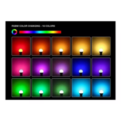 Foco Led 16 Colores Control Remoto E27 - comprar online