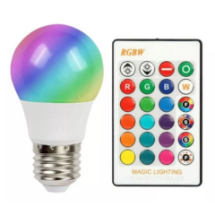 Foco Led 16 Colores Control Remoto E27