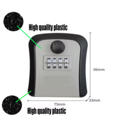 Mini Caja De Seguridad Plástica Para Llaves Objetos - tienda online
