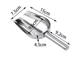 Cuchara Pala Grande Para Hielo Coctelería Grano Acero Inoxidable - tienda online