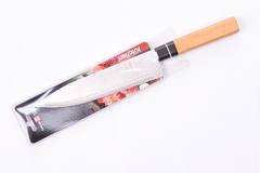 Imagen de Cuchillo Ancho Estilo Japones con Mango de Madera