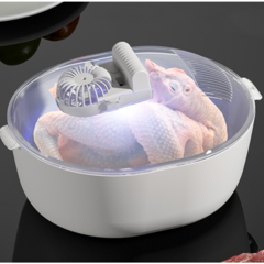 Descongeladora Antibacterial Esterilizadora con Tecnología de Luz UV-C Escurridora Carne Vegetales Fruta Usb