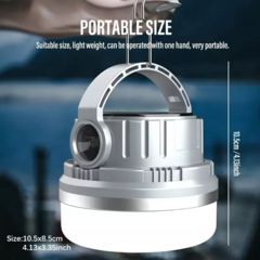 Lámpara Camping Farol Colgante Linterna Recargable Solar Usb - Es Necesario