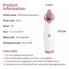 Removedor Extractor De Puntos Negros Espinillas Recargable - comprar online