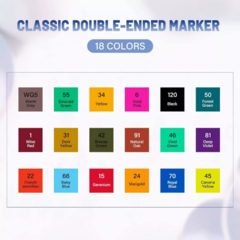 Marcadores Fibras Resaltadores Punta Doble 12 a 60 Colores Diseño Dibujo Permanentes - comprar online