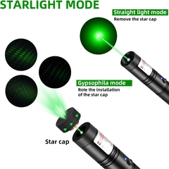 Imagen de Puntero Laser 500 Mw Verde 303 Pila Recargable Cargador 220v