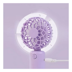 Mini Ventilador Abanico Porta Celular Recargable - Es Necesario