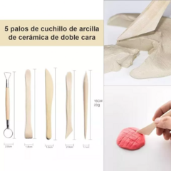 Set De Alfarería 36 Piezas Herramientas Para Cerámica Arcilla en internet
