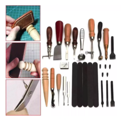 Set De Herramientas Para Cuero Kit Talabartería Marroquinería en internet