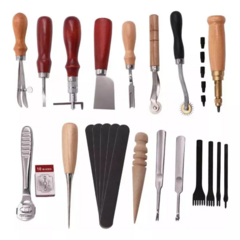 Set De Herramientas Para Cuero Kit Talabartería Marroquinería - comprar online