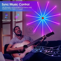 Led Ambiental Audiorítmica Forma de Fuego Artificial - Es Necesario