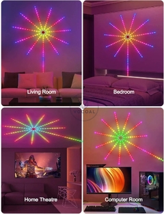 Led Ambiental Audiorítmica Forma de Fuego Artificial - comprar online