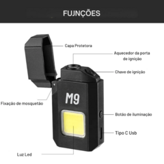 Encendedor Linterna Recargable con Destapador - tienda online
