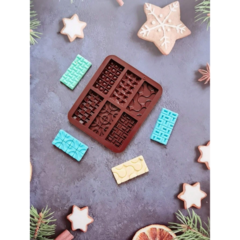 Molde Silicona 6 Barras Jabón Chocolate Repostería Resina