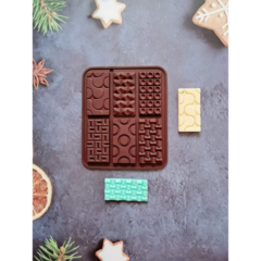 Molde Silicona 6 Barras Jabón Chocolate Repostería Resina - comprar online