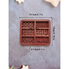 Molde Silicona 6 Barras Jabón Chocolate Repostería Resina - Es Necesario