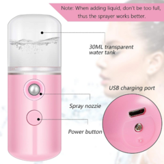 Rociador Vaporizador Facial Recargable