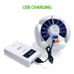 Lámpara Led Solar Colgante Recargable 5 Funciones 5 Focos - Es Necesario