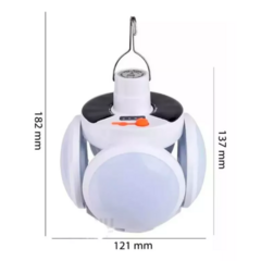 Lámpara Led Solar Colgante Recargable 5 Funciones 5 Focos - tienda online