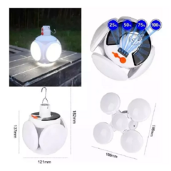 Lámpara Led Solar Colgante Recargable 5 Funciones 5 Focos en internet