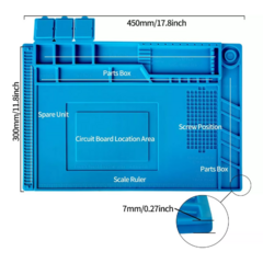 Manta Antiestática Organizadora Reparación Celulares Silicona Resistente - comprar online