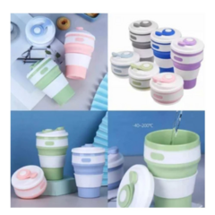 Vaso Termico Plegable Agarre De Silicona 350 Ml Taza Cafe en internet